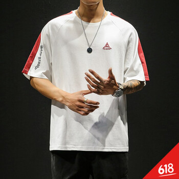 奇姆 五分袖 男士T恤 DS350白色 