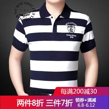 鱷魚恤（Crocosport） 短袖 男士T恤 YDL924-寶藍 