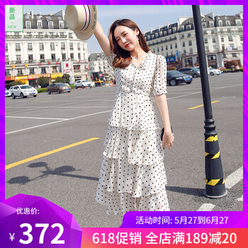 時(shí)尚條紋連衣裙，微胖女神的福音