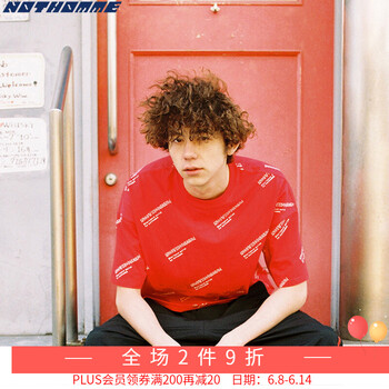 NOTHOMME 短袖 男士T恤 紅色 