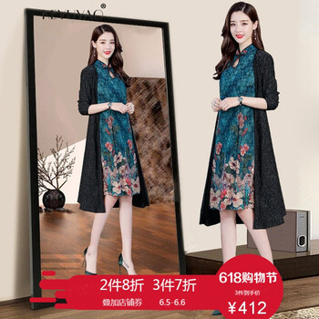 春款長(cháng)袖連衣裙高端