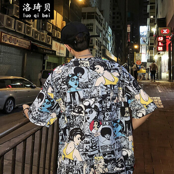 梵.戴克 短袖 男士T恤 黑色 