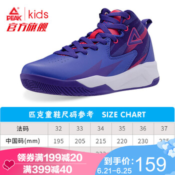 匹克（PEAK）籃球鞋紫色 35