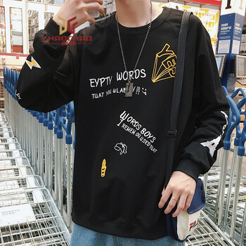 C2潮朝（C2 CHAOZHAO） 長袖 男士T恤 黑色長袖W562 XL，L，M，XXL，XXXL
