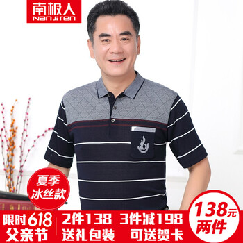 南極人（Nanjiren） 短袖 男士T恤 AGRD183藏青 