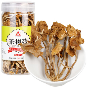 川珍 茶树菇 100g南北干货山珍土特产四川食用菌菇
