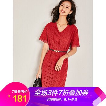 元素,新款,樣式,趨勢(shì),棗紅針織連衣裙,流行