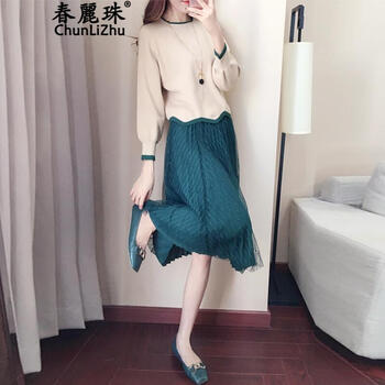 春麗珠（Chunlizhu） 純色  連衣裙