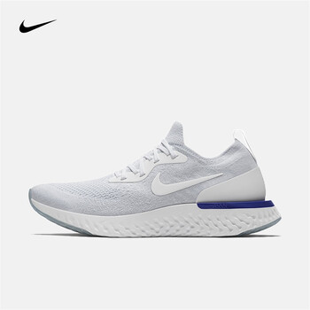 耐克（NIKE）跑步鞋AQ0067-100白/白/賽車藍 