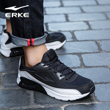 鴻星爾克（ERKE）跑步鞋正黑/正白（網(wǎng)面） 38