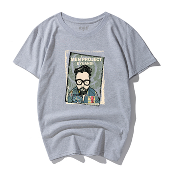 古萊登（GODLIKE） 短袖 男士T恤 灰色(方框男) XL，L，XXXL，M，XXL