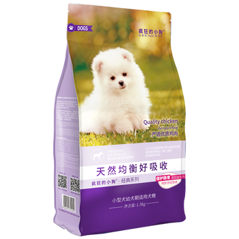 瘋狂的小狗 雞肉口味狗糧 益生元全犬通用型1.5kg