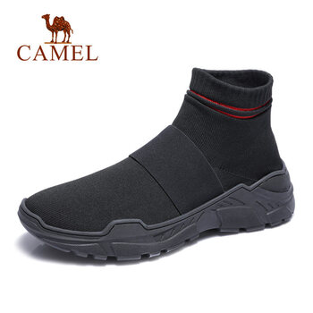 駱駝（CAMEL）男士A842088124  黑/紅 41