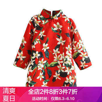 寶寶紅裙子冬厚