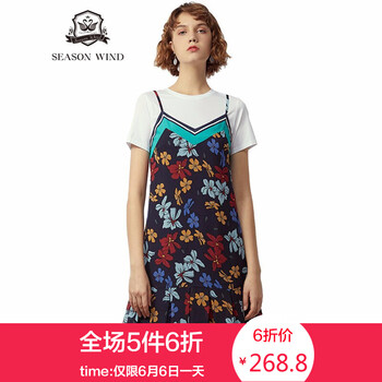 甜美俏皮，印花連衣裙打造少女風(fēng)