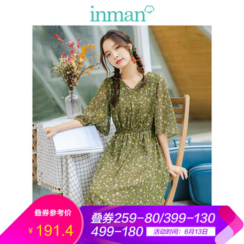 茵曼（INMAN）  印花 連衣裙