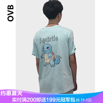 ovb 短袖 男士T恤 杰尼龜 