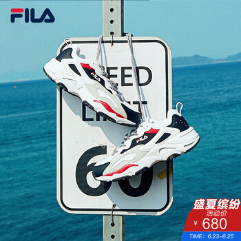 斐樂（FILA）跑步鞋黑色/集團白-BW 