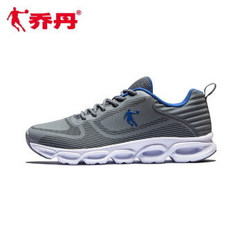喬丹（QIAODAN）跑步鞋煤灰色/數(shù)碼藍(lán) 