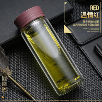 不銹鋼雙層玻璃杯，喝出健康好水