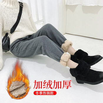學(xué)生羊羔絨冬褲