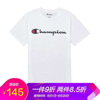 champion 短袖 男士T恤 045white白色 