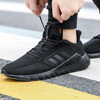 Adidas跑步鞋F(xiàn)36323/全黑/清風(fēng)鞋 