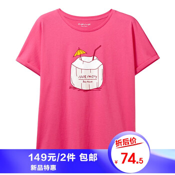 桃紅女t恤
