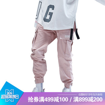 古由卡（GUUKA）  工裝褲 女 長(zhǎng)褲 休閑褲
