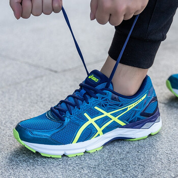 asics跑步鞋藍色/黃色/藍色 