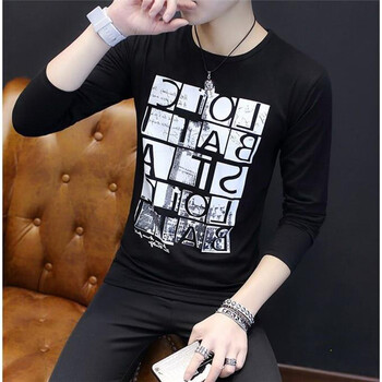古萊登（GODLIKE） 長袖 男士T恤 方格英文黑色 XL，L，M，XXXL，XXL