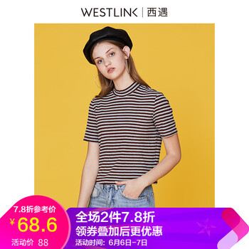 女條紋罩衫