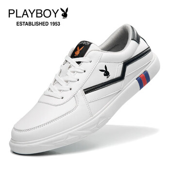 花花公子（PLAYBOY）男士白色431(皮鞋碼) 41