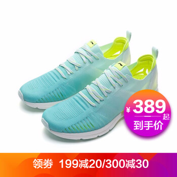 李寧（LI-NING）跑步鞋熒光玉綠/熒光亮綠 37