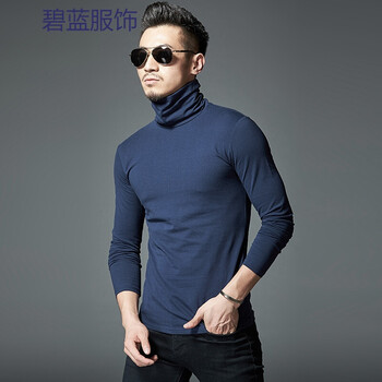 蔚林 長(zhǎng)袖 男士T恤 寶藍(lán)色 XL，L，M