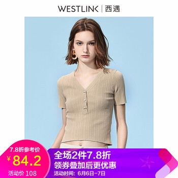 純棉條紋針織衫，讓你的少女心