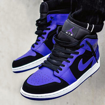 耐克（NIKE）籃球鞋黑紫554724-051 