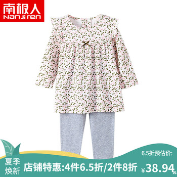 女童夏季套裝碎花