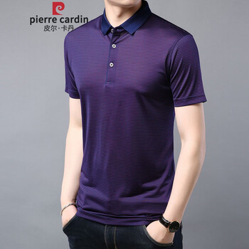 皮爾卡丹（pierrecardin） 長(zhǎng)袖 男士T恤 9812酒紅 