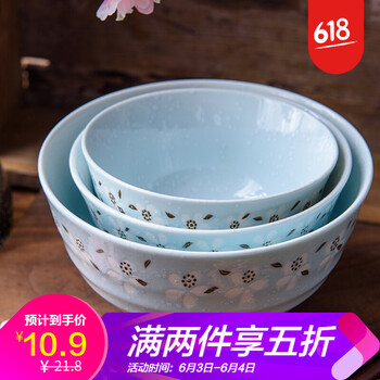 日式櫻花陶瓷碗