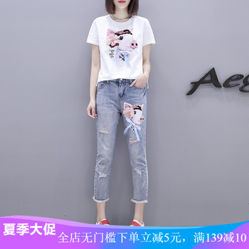 韓聞（HANWEN） 蝴蝶結 短袖 T恤 女 
