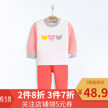 兒童純棉加厚夾棉睡衣