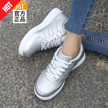 361度板鞋銀色/361度白 35，36，37，38，39，40