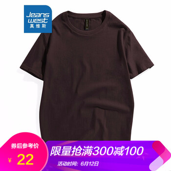 真維斯（Jeanswest） 短袖 男士T恤 咖色2901 