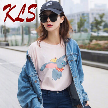 KLSJLA 燙畫 短袖 T恤 女 圓領(lǐng)