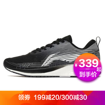 李寧（LI-NING）跑步鞋標(biāo)準(zhǔn)黑/巖石灰/標(biāo)準(zhǔn)白037 2019夏赤兔 41