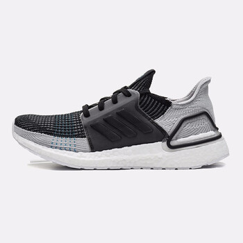 阿迪達(dá)斯（Adidas）跑步鞋B37704一號黑+鐵灰+四度灰  