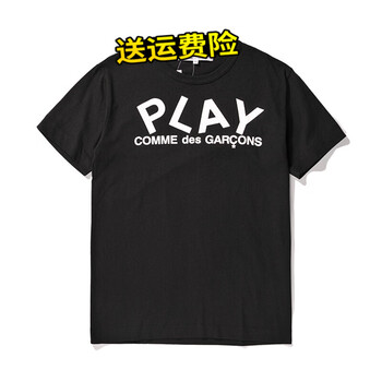 HEYPLAY 短袖 男士T恤 黑色PLAY白字 
