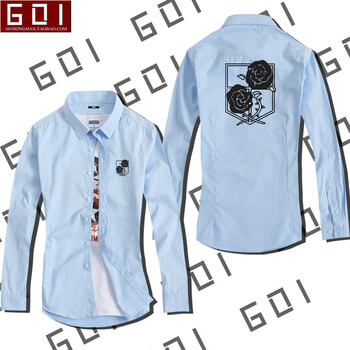 古萊登（GODLIKE） 長(cháng)袖 男士T恤 淺藍色005 