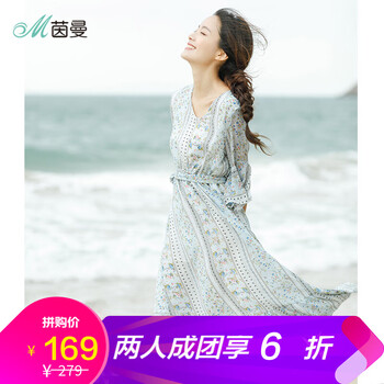 茵曼（INMAN）  蝴蝶結 連衣裙